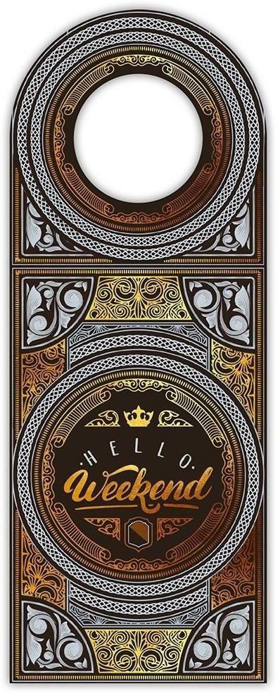 Zawieszka na butelkę - Hello weekend
