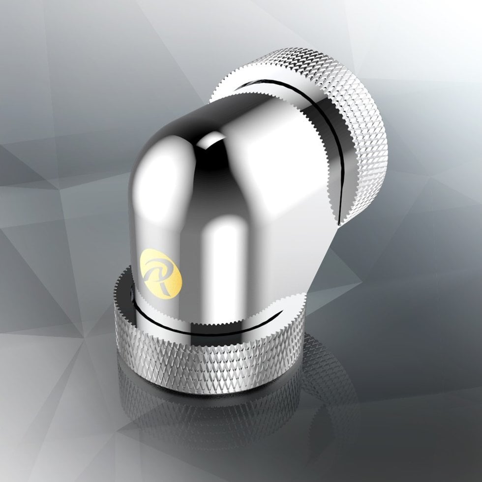 Raijintek RAIJINTEK Anschluss PELIAS D160906, 16mm, 90 Grad Adapter - 6er-Pack, silber