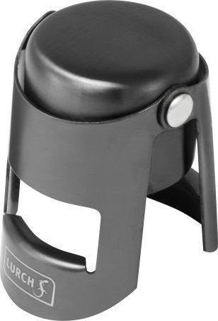 Lurch Korek do szampana, stal nierdzewna/silikon, śred. 3,5 x 6 cm, ciemnoszary Bar / Lurch