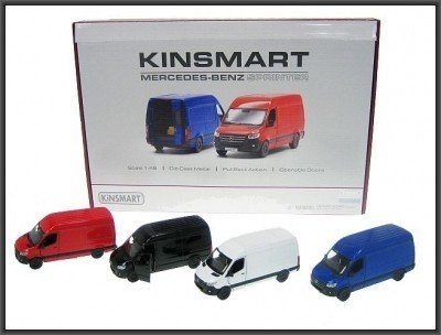 Hipo Mercedes Benz Sprinter 12cm. 4 kolory KT5426D mix cena za 1szt.