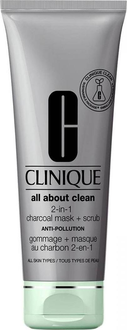 Clinique CLINIQUE_All About Clean 2-in-1 Charcoal Mask + Scrub oczyszczająca maseczka do twarzy 100 ml