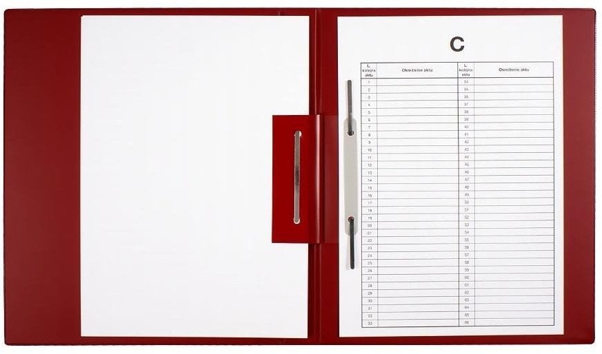 Biurfol Teczka do akt osobowych (b+w) bordo