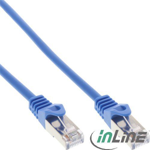 InLine Patchcord, Cat.5e, SF/UTP, 0.5m, niebieski (72550B)