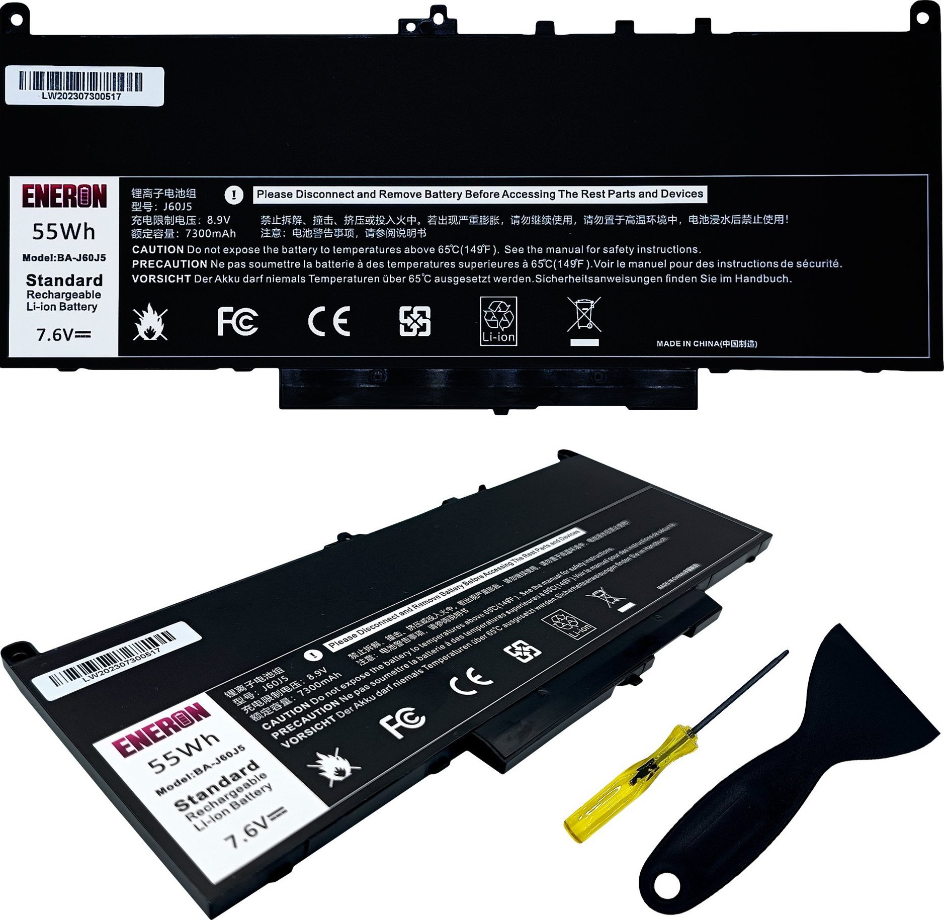 Bateria Eneron Bateria do Dell Latitude E7270 E7470 J60J5
