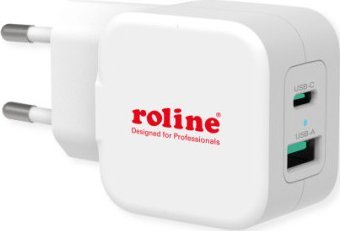 Ładowarka Triton Ładowarka USB ROLINE z wtyczką Euro, 2 porty (typ A QC3.0, typ C PD), 20W