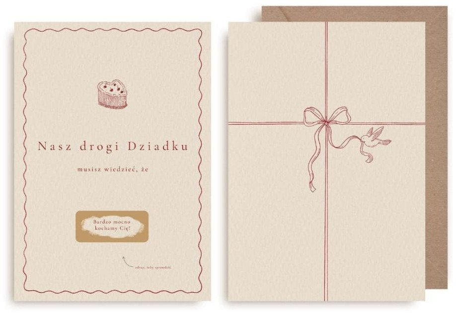 Kartka zdrapka - Nasz drogi Dziadku