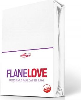 Darymex Prześcieradło flanela BIAŁY/160x210