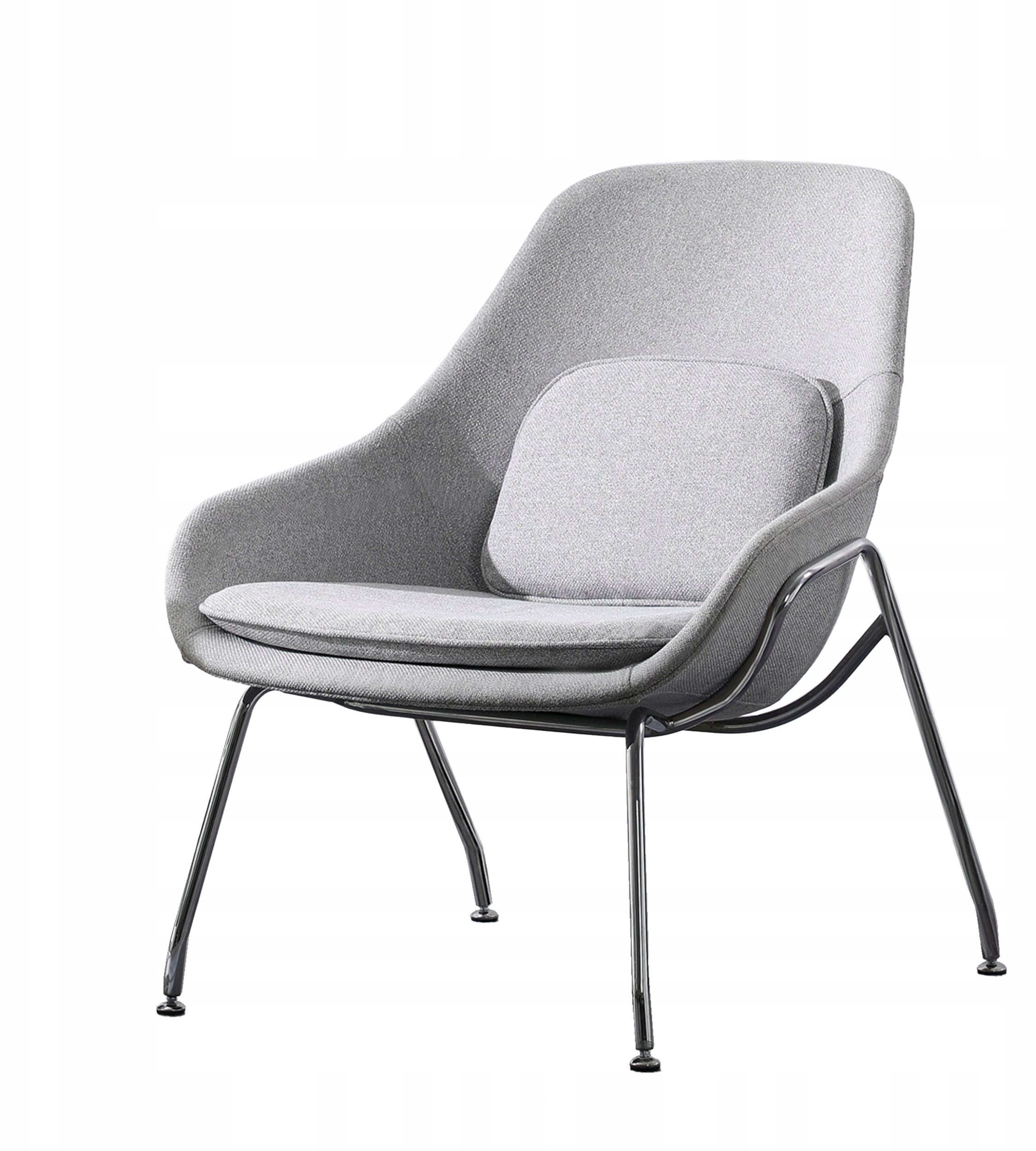 Fotel tapicerowany nowoczesny z 2 poduszkami