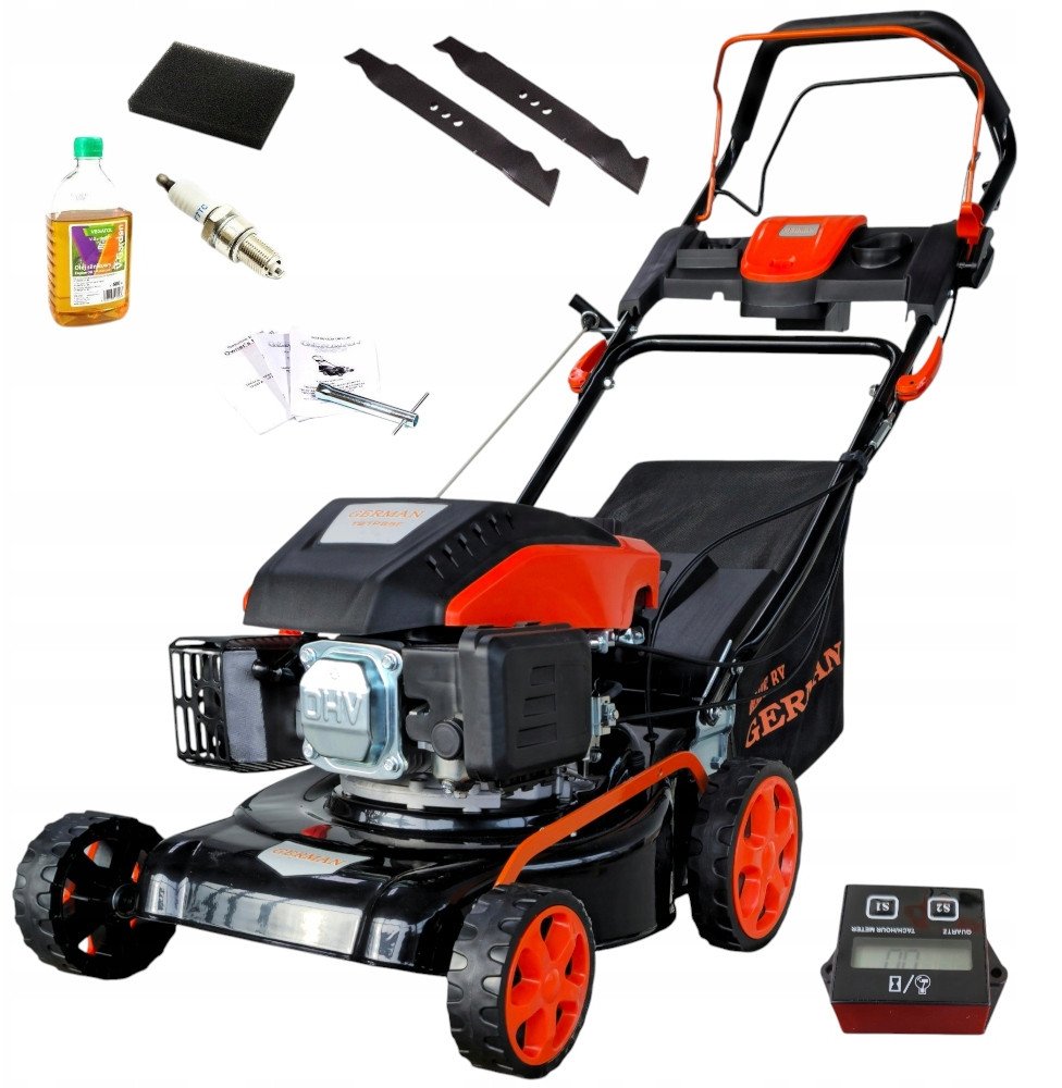 MOCNA KOSIARKA SPALINOWA NAPĘD 42cm GERMAN 7KM 10w1 + LICZNIK MOTOGODZIN