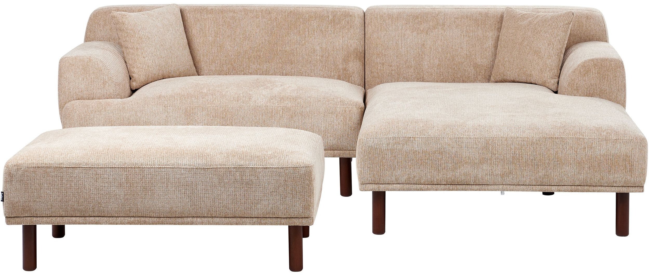 Narożnik lewostronny z otomaną beżowy HOLT