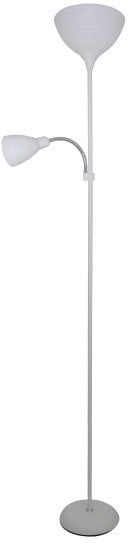 Floor lamp G. LUX, 1 x E27 + 1 x E14, GH-3800, white/chrome sp.