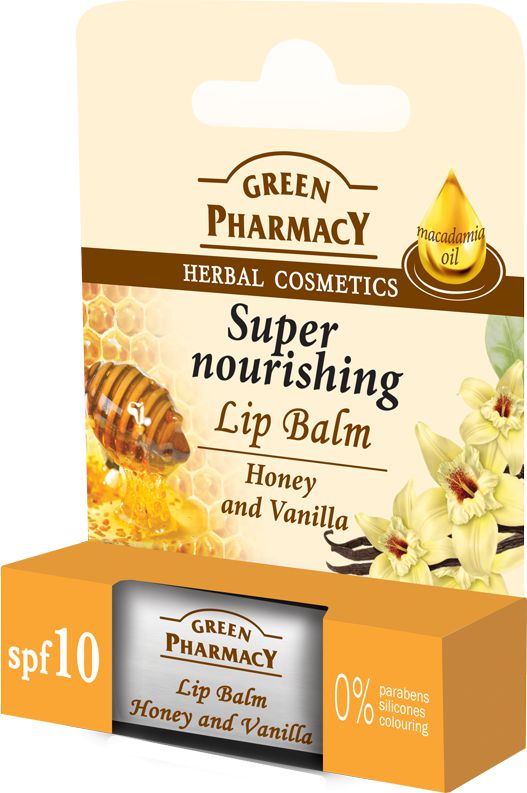 Green Pharmacy Green Pharmacy Balsam do ust miód i wanilia Super Nourishing 3.6g (816978)