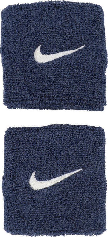 Frotki na rękę Nike Swoosh Wristbands 2 szt. granatowe N1012405463OS