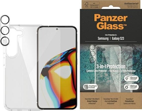 PanzerGlass PanzerGlass Galaxy S23 Kit Cover/Glas/Kameralinse