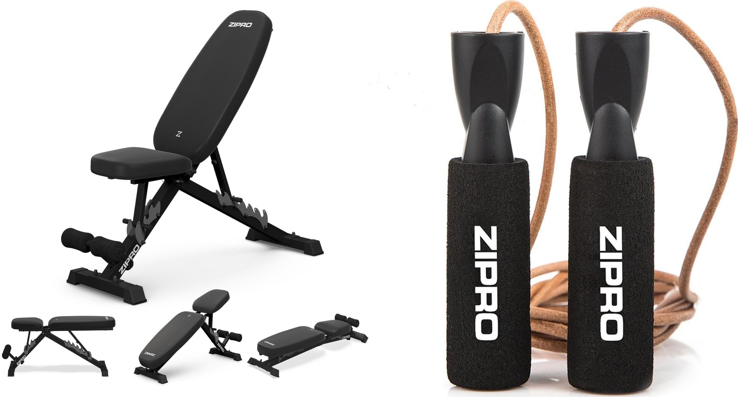Zipro Ławka do ćwiczeń Zipro Jacked + Skakanka Zipro