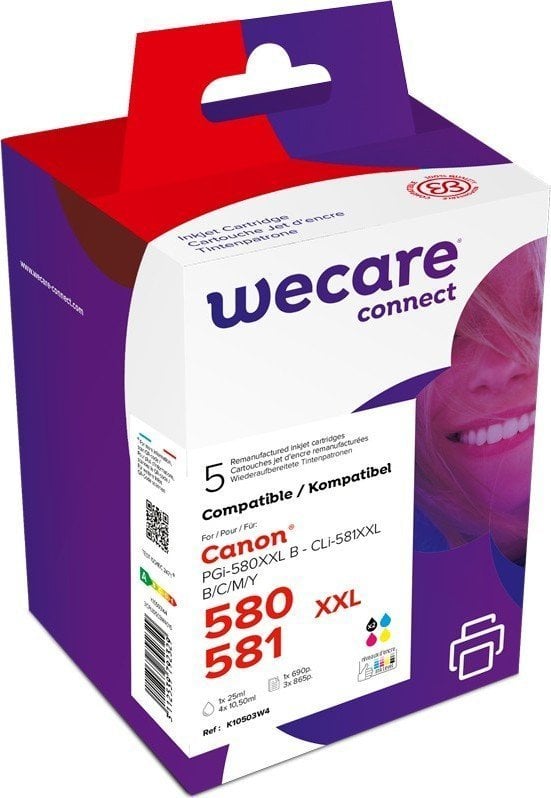 Tusz Armor WECARE Wkład ARMOR do CANON PIXMA TR7550,TR8550,TS6150,TS8150 (K10503W4), czarny+CMY,26ml/4x12.2ml