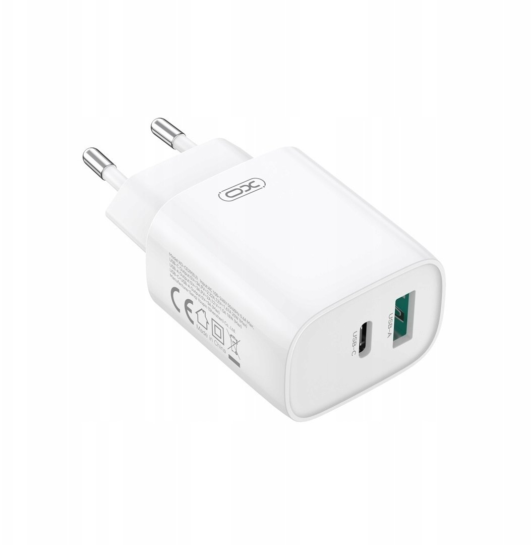 XO ładowarka sieciowa CE29 PD 20W 1x USB-C 1x USB biała
