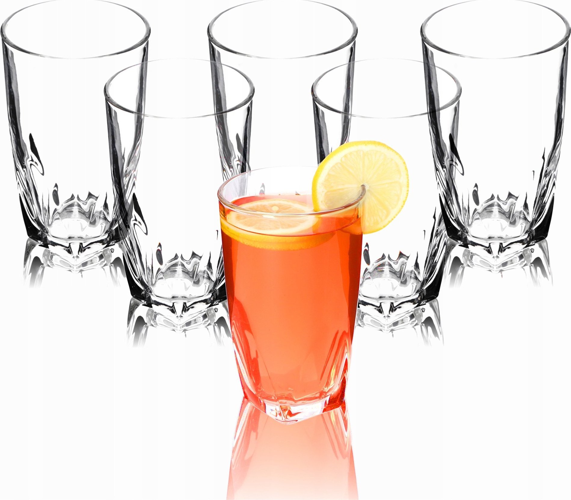 Kadax Szklanka Do Napojów Soków Drinków 440 ml 6 szt