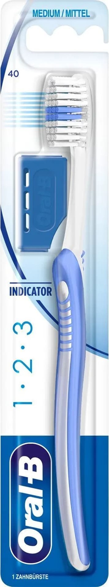 Procter & Gamble Oral-B 1,2,3 Travel Cap Mittel Szczoteczka do Zębów