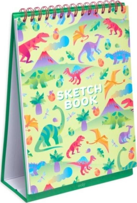 Ooly Blok rysunkowy z podstawką Wesołe dinozaury