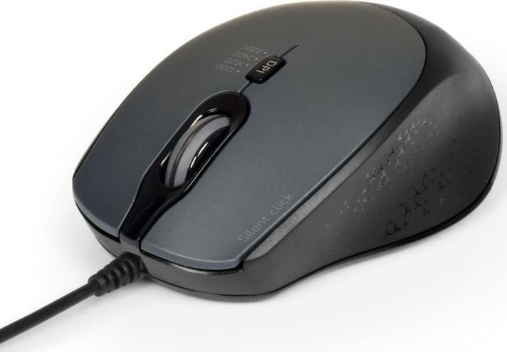 Mysz Port Designs PORT optická myš SILENT, USB-A/USB-C, 3600 DPI, černá