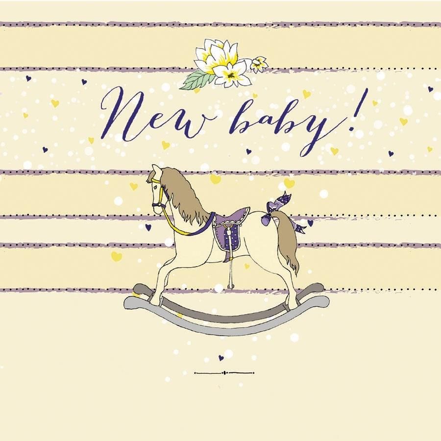 Clear Creation Karnet Swarovski kwadrat CL0221 Narodziny konik