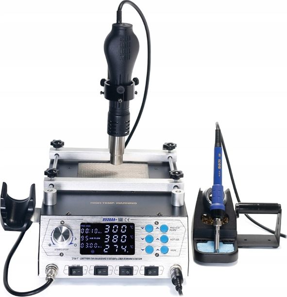 Techrebal Stacja lutownicza 3w1 Yihua 853AAA+