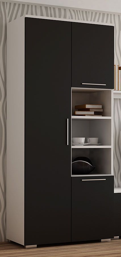 Elior Szafa na odzież Pixelo 4R - biała + czarna