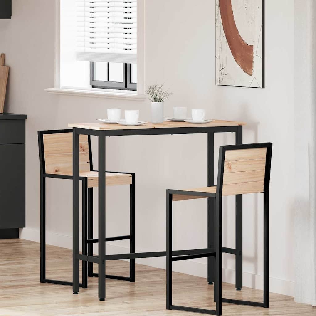 vidaXL stół 100 x 40 x 101 cm Drewno inżynieryjne i stal