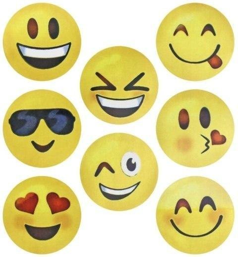 Zdesign Naklejki papierowe na taśmie Emotikony 500szt