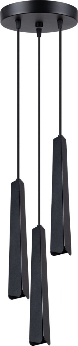 Lampa wisząca Sollux Lighting SOLLUX Lampa wisząca PRYSM 3P czarna 3 x G9 SL.1401