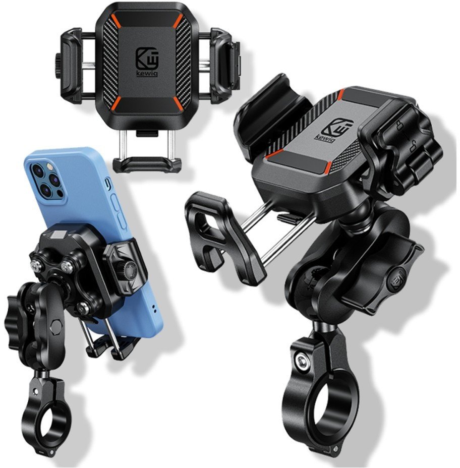 Uchwyt na telefon do roweru, motocykla Supero KEWIG M33-C1, czarny