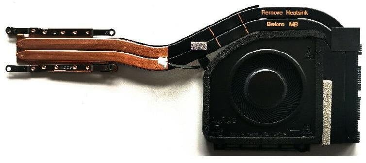 CPU heatsink and fan assembly