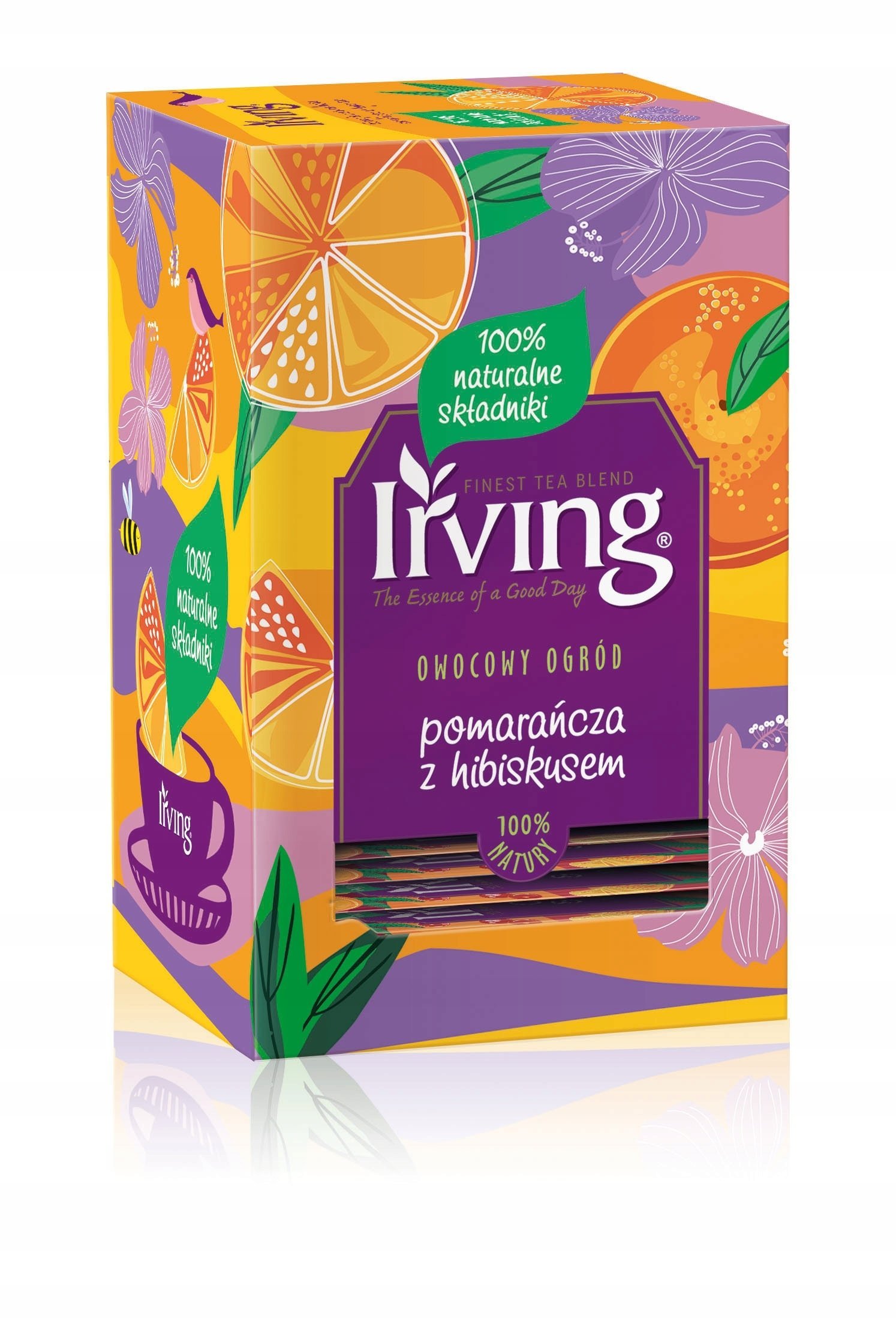 Irving Herbatka Owocowy Ogród - Hibiskus i pomarańcza 20 kopert