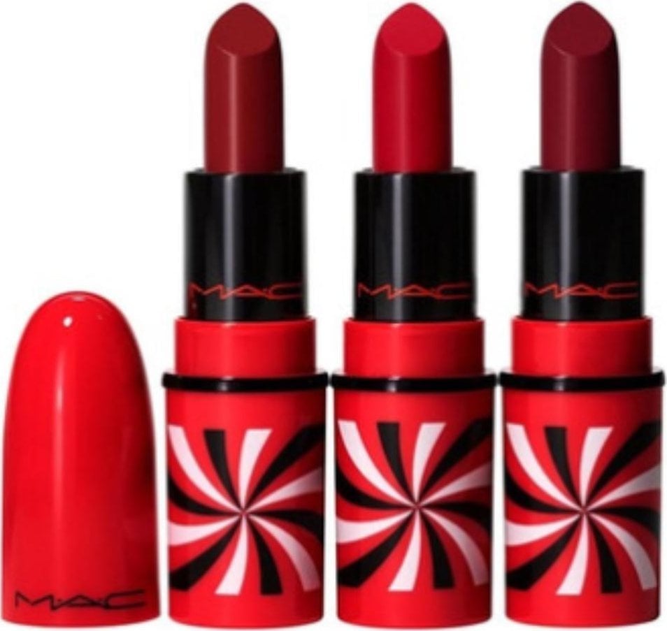 MAC Tiny Tricks Set MAC: Mini, Matte, Cream Lipstick, Awe-Spicious, 1.8, g *Miniature + Mini, Matte, Cream Lipstick, Snappy-Go-Lucky, 1.8, g *Miniatur