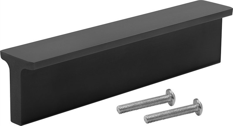 Szchara Uchwyt meblowy do mebli czarny nowoczesny 100 mm