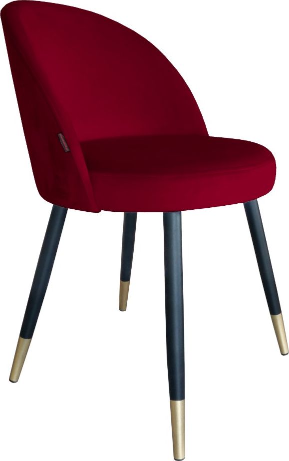 Atos Krzesło TANEW VELVET GOLD bordowe nowoczesne ATOS
