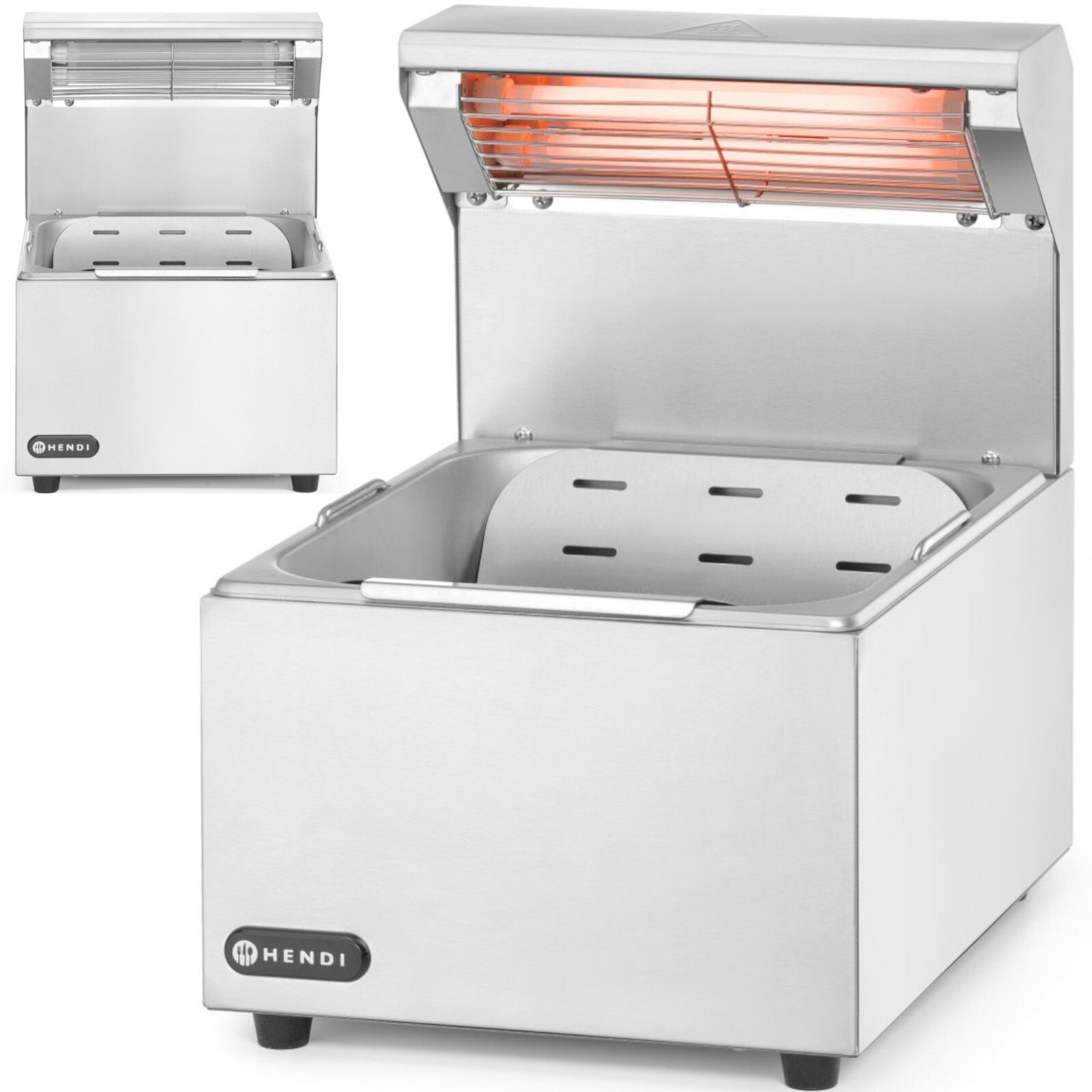 Hendi Podgrzewacz do frytek z lampą grzewczą GN 1/2 400 W