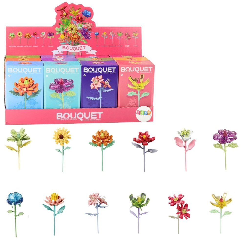 Klocki Konstrukcyjne Pojedynczy Kwiat Dekoracyjny 71-106 el.