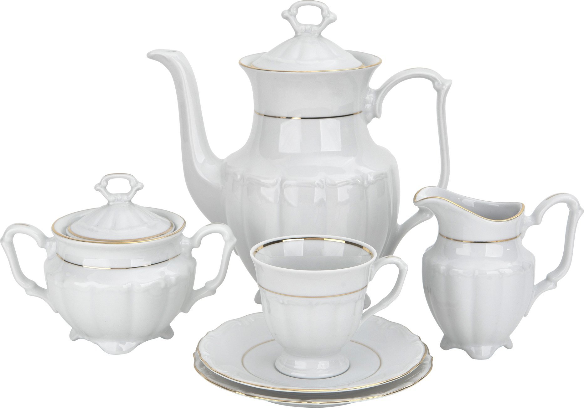 Ćmielów Serwis kawowy 12/27 Maria Teresa Gold
