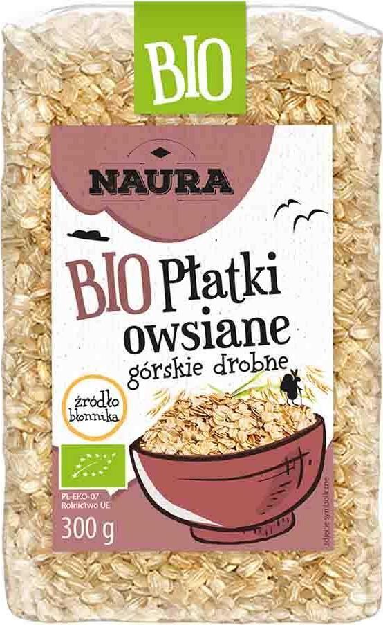 Naura Płatki owsiane górskie BIO 300 g