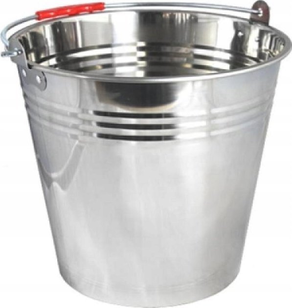Kadax KADAX Wiadro Stalowe Nierdzewne Z Rączką 5L Metal
