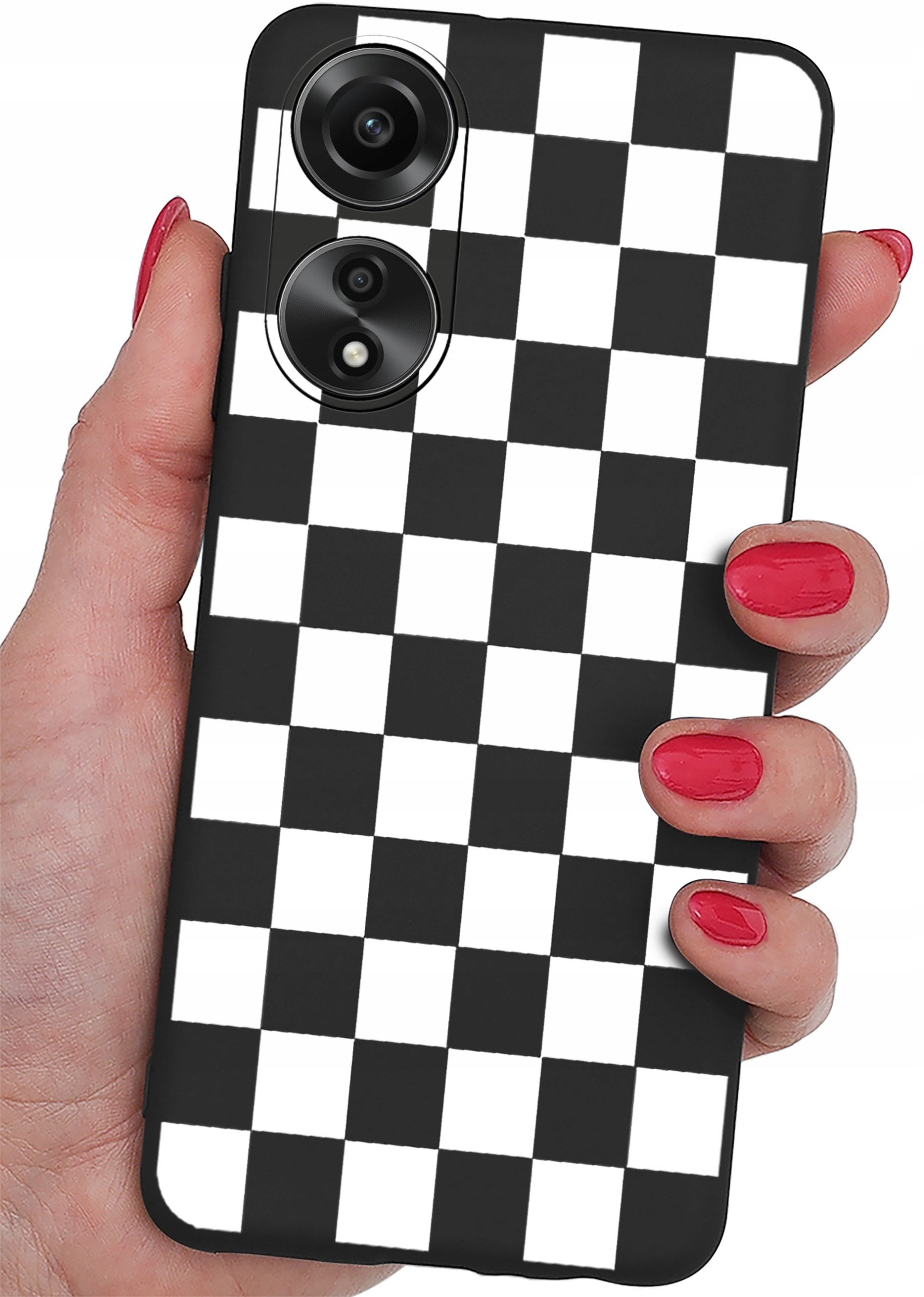 ETUI do Oppo A78 4G CASE WZORY SOFT MATT PLECKI + SZKŁO 9H