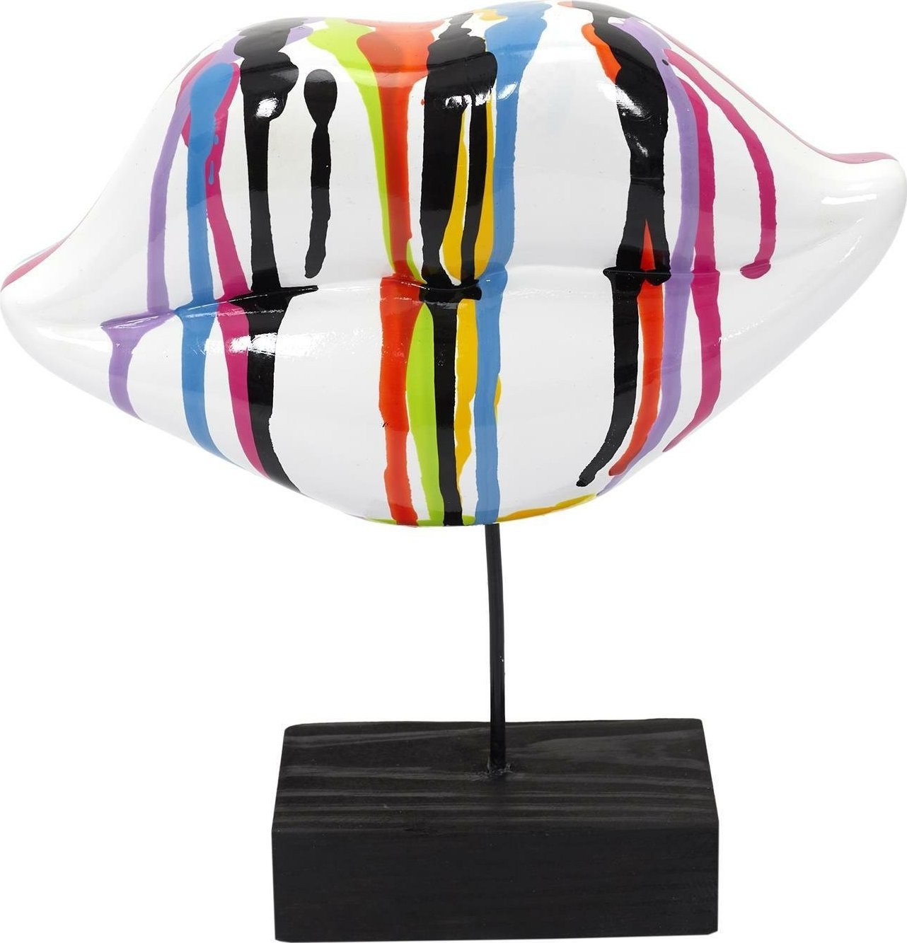 Intesi Dekoracja Usta białe/kolorowe