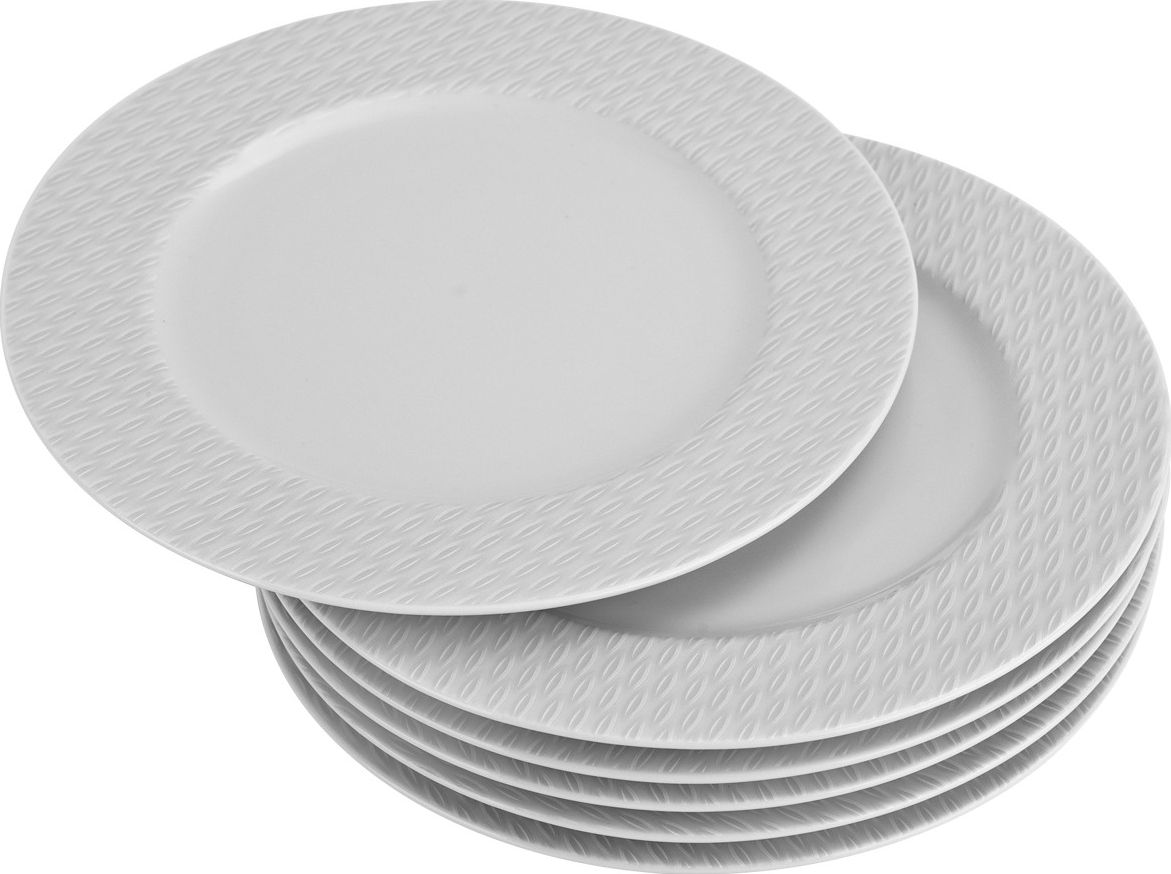 Ćmielów Komplet 6 talerzy deserowych Rice