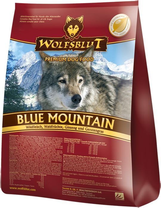 Wolfsblut Dog Blue Mountain dziczyzna i owoce leśne 2kg