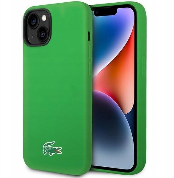 Lacoste LCHMP14SSLON iPhone 14 / 15 /13 6.1" zielony hardcase Silicone MagSafe