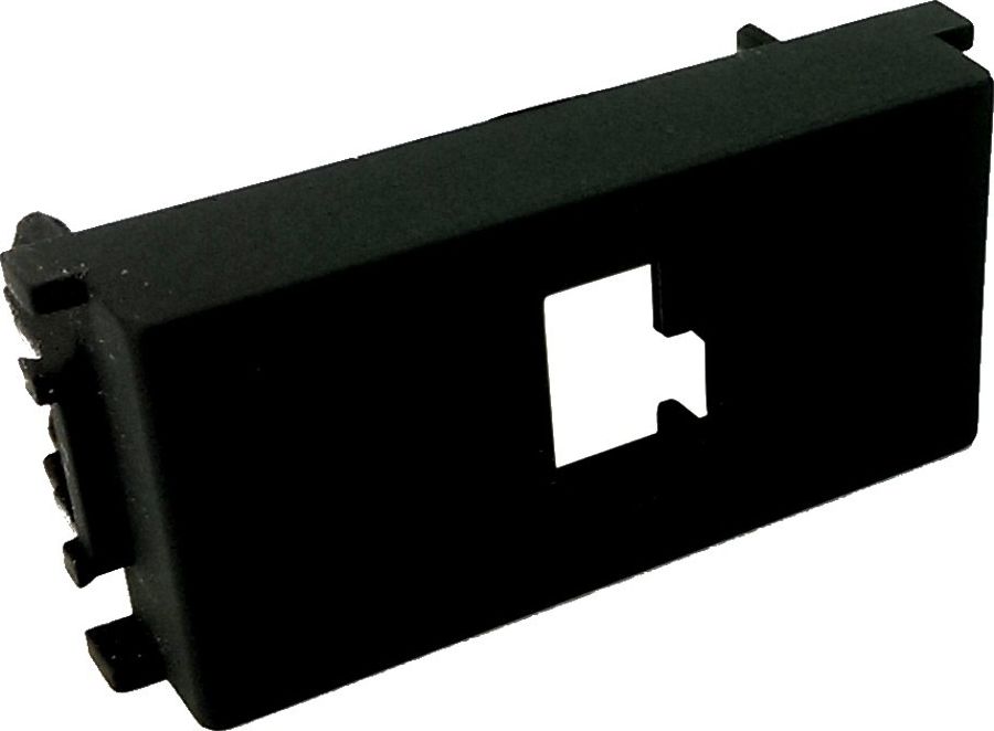 TEM Maskownica ramka do gniazd internet ethernet KM35SB black 1M TEM KA21 do PD12 1831 0683
