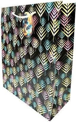 Torebka ozdobna matowa 26x32x12cm palmy GB23147