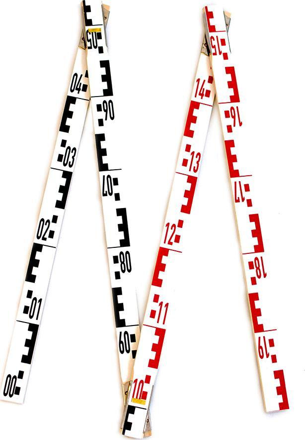 Richter Przymiar składany 2m/ 4 elementy RICHTER 6989